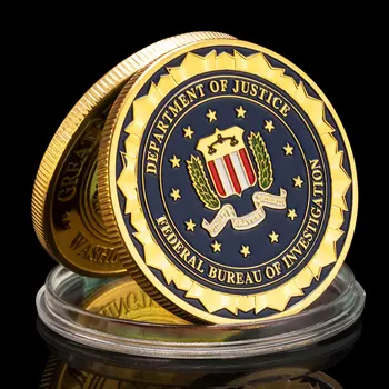 Министерството на правосъдието, Федералното бюро за разследване на Сувенирни Монети-предизвикателство Възпоменателна Монета са подбрани Златна Монета
