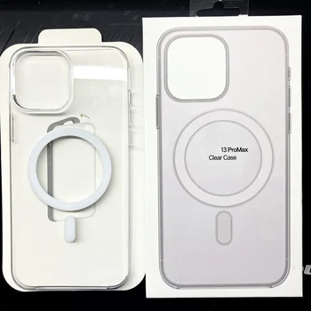 За Apple 13 Мини Прозрачни Калъфи Magsafe Прозрачен Калъф За Телефон iPhone 12 14 Pro Max Магнитна делото Оригиналната Официално Копие