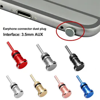 Слушалки с 3.5 мм Жак AUX Jack Конектор За Защита От Прах Жак За Премахване на Карти с Пин За iPhone 7 8Plus XR 11 PC Лаптоп Huawei Samsung