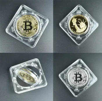 360 Въртене бита монета крипто монета Възпоменателна монета дож монета с BTC монета пакет Litecoin Eth Ripple XRP са подбрани Монета за Подарък