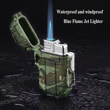 Ветрозащитный Факел Запалка Открит Къмпинг ABS Запечатани Водоустойчив Запалка За Пури Blast Запалка Подаръци За Мъже Запалката