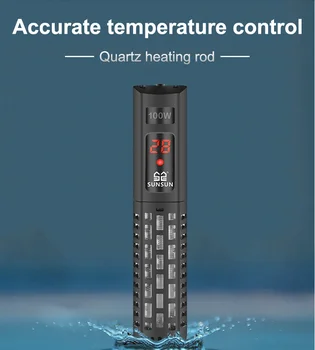 SUNSUN Аквариум Потопяема Нагревател Аквариум За Риби LCD Дисплей на Цифров Регулируемо Отопление на Водата Прът Постоянен Контрол на Температурата на Топло