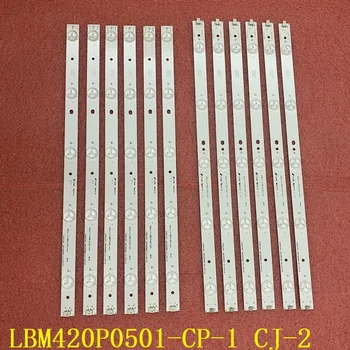 12 бр./компл. Светодиодна лента с подсветка на Sharp LC-42LB150U LC-42LD265E LC-42LD265RU LC-42LD266K TPT420H2-HVN06 LBM420P0501-CP-1 CJ-2