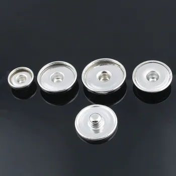 50 бр./лот Лидер в продажбите 12 мм и 18 мм и 20 мм, метални бутони за производство на печат на стъклени бутон или бутони с кристали САМ Профили ZM032