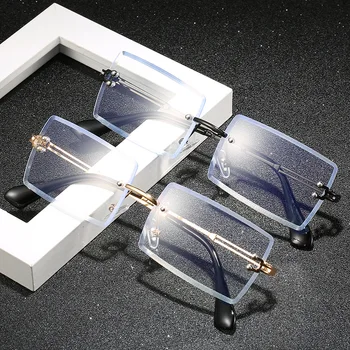 Seemfly 2020 Очила С Анти-Синя Светлина В Рамки За Жени И Мъже, Модни Луксозни Очила С Квадратни Прозрачни Лещи, Прости Огледални Очила