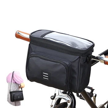 Велосипеден Волана Изолирано Чанта МТВ Велосипед Предния Сензорен Екран За Съхранение на Багаж Pannier Велосипедна Главоболие Кошница Като Рамото на Раницата