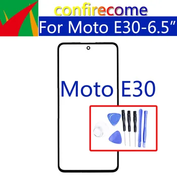 За Motorola Moto E30 XT2158-6 Сензорен екран Предната Външна LCD Стъклен панел за Замяна на обектива