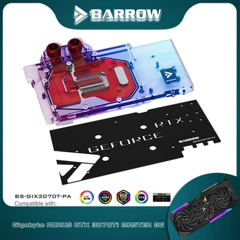 Блок объединительной платка графичен процесор Barrow за видеокартата GIGABYTE AORUS RTX 3070TI MASTER 8G, радиатор за охлаждане, VGA 5V BS-GIX3070T-PA