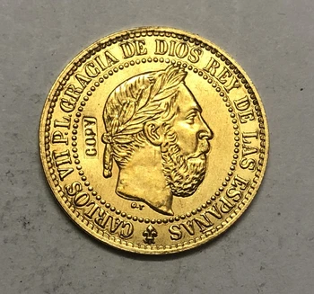 1875 Испания 5 сантима-Копие от монети Карлос VII