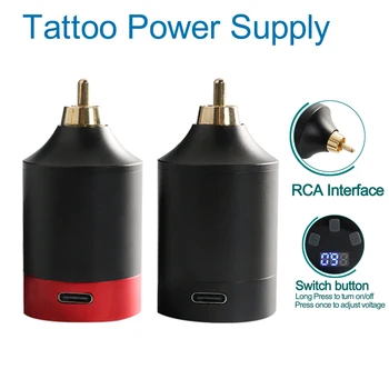 Безжична Мини-Източник на Захранване За Татуировки RCA Интерфейс 1500 mah Бързо Зареждане на Преносими Таксуване Batterry Аксесоари За Татуировка-Машина