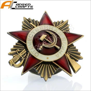 WW2 Ред на Великата Отечествена Война CCCP на СССР, Съветският Руския Военен Злато и Сребро Икона