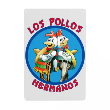 Los Pollos Heremanos Знак На Поръчка Ретро-Добре да се Обадите Солу Метални Табели за Клуб Кафе Ресторант Пещерния Човек Бар Стенен Арт Декор