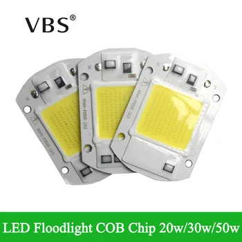 Интегриран умен шофьор IC COB LED Откалывает Висок светлинен поток IP65 20 W 30 W, 50 W AC110V 220-240 В 
