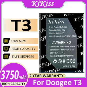 Оригинална Батерия за Мобилен телефон KiKiss T3 3750 ма За Doogee T3 Battery + Бързото пристигане