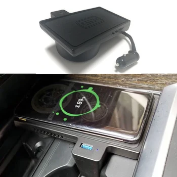 15 Вата автомобилното безжично зарядно устройство QI бързо зареждане зарядно устройство за телефон калъф за BMW X5 F15 X6 F16 X5M F85 X6M F86 2012-2018
