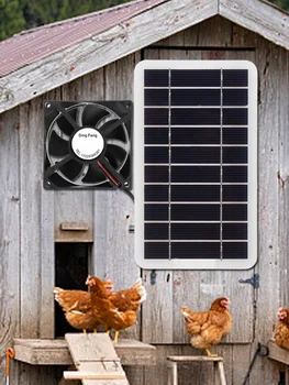 Оборудване за вентилация на открито, Включително вентилатор вентилатор вентилатор 30v се превръща в действие панел за слънчеви батерии за кемпери дома пиле на парникови