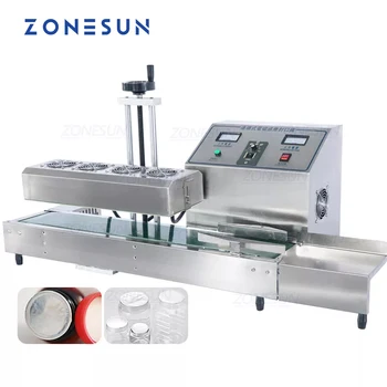 ZONESUN DL-1800 Електромагнитна Непрекъснато Индукционная Машина За Запечатване на Алуминиево Фолио Медицински Лак За Запечатване на Пластмасови Бутилки