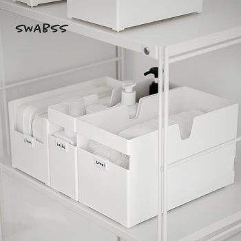 Бяла Кутия За Съхранение На Домашната Кухня Тесен Слот На Кутия За Съхранение На Пластмасова Кошница За Съхранение На Настолна Организация Контейнер За Съхранение На Всякаква Всячины