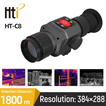 Hti Тепловизор за Лов HT-C8 Инфрачервено Нощно Виждане Насочване Открит Регулируем Фокус Рязкост на Обектива Инфрачервена Термични Камера