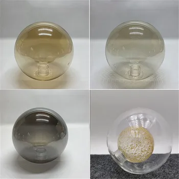 D10cm D12cm D15cm Подмяна на абажура от Димен стъкло G9 с Дупка от 2 см Ракия Амбър Сив Сив Глобус G9 Покриване на Абажура, за Части