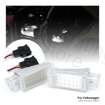 2 бр. За VW Passat CC 2011-2015 Volkswagen Touareg Golf, Tiguan LED Лампа За Багажника, Лампа за Багажника, Лампа за краката