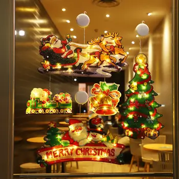 Най-новият Led Коледна Лампа-Търтей, Коледна Украса за Дома на Дядо Коледа/, Снежен човек, Прозорец, Лампа, Навидад Natale, Коледни Подаръци