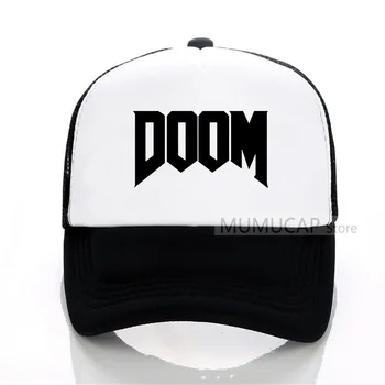 модерна бейзболна шапка Doom - Отлична видео игра на всички времена, Неформална мъжка Памучна бейзболна мрежа шофьор на камион Шапка
