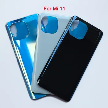 Делото на Отделението за батерията За Xiaomi Mi 11 Mi11 Задното Стъкло 3D Делото Врата Калъф За Xiaomi Mi 11 Pro Делото