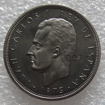 Испания 1975 80 Км - 5 Песета Грешка Мундиаля 82 Никелированные копирни монети