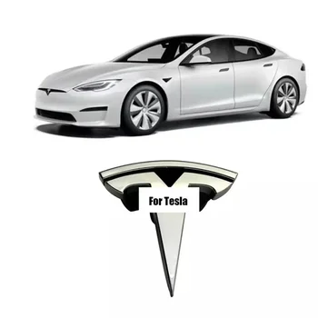 Значка с логото на T върху предната решетка за Tesla Model S 2016-2019 OEM 1053686-00-F Лого на Tesla Motors