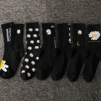 3 Чифта Чорапи в корейски стил, дамски чорапи с надпис 