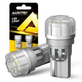 AUXITO 2 елемента T10 LED Led Крушка W5W SMD 3020 168 194 2825 Лампа За Автомобил на Място Регистрационен номер на Вътрешен Куполна Лампа Бял