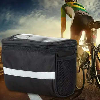 Голям голям водоустойчива чанта за съхранение на предния кормилото на велосипеда, сгъваема чанта за конна езда, велосипедна чанта на предната стойка за тръби, чанта за бустер