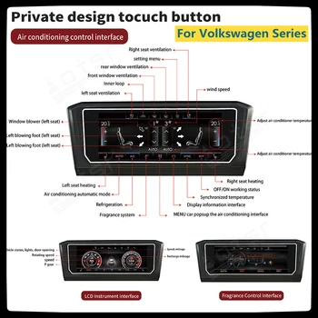Такса Климатик AC Панел За VW Volkswagen Golf 7 Tiguan Passat Magotan Lavida Система за Контрол на Климата LCD Сензорен Екран