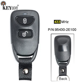 KEYECU 433 Mhz P/N: 95430-2E100 Подмяна на 2 бутона на Дистанционното на ключа за Дистанционно Ключодържател на колата за Hyundai Tucson 2008-2009