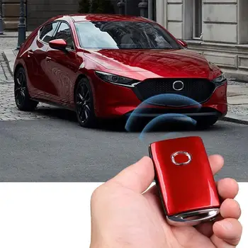 ABS Пластмаса Смяна на Стила на Ключ за Кола Калъф Защитна Обвивка за Mazda 3 Axela BP CX-30 DM Аксесоари 2020 2021