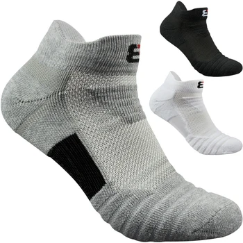 Мъжки Баскетболни Чорапи, Мъжки Памучни Чорапи с хавлиена Кърпа, Спортни Чорапи на открито, Двойно Изолирана Чорапи за джогинг, 1 лот / 3 чифта