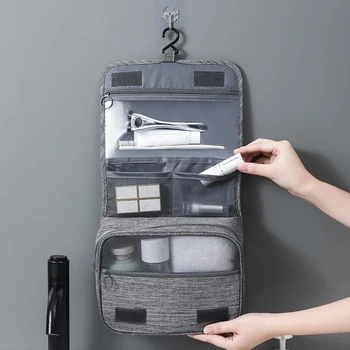 Чанта за Тоалетни Принадлежности с плетене на една Кука, Водоустойчив Многофункционален Пътнически Чанти За Съхранение на Сухо Мокро Отделяне, по-Голям Капацитет за нощуване на Открито