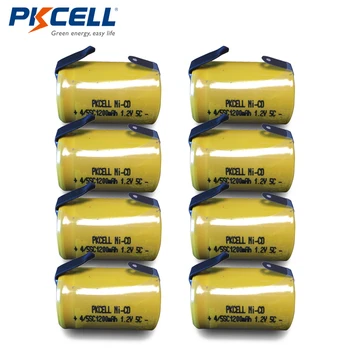 8x4/5 Sub C 1200 ма 1.2 4/5 SC NiCd Акумулаторна батерия Ni-Cd 4/5SC батерия с плосък покрив с раздели PKCELL