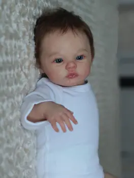 45 См 3D Текстурата на Кожата Видими Вени Мек Силикон Reborn Бебето Кукла Играчки За Момичета Тъкан на Тялото на Бебето Облечи Игра