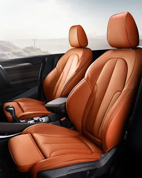 Обичай кожени калъфи за автомобилни седалки от BMW 1 2 серия 118I 120I 125I 228I 230I 235I E81 E82 E87 E88 F20 F21 F45 F46 Автомобилни Аксесоари