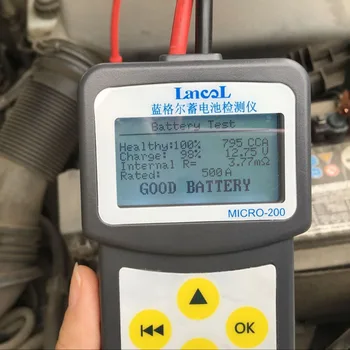 MICRO-200 12V CCA Капацитет Дигитален Авто Системен Инструмент за Диагностика Анализатор Automotivo Многоезична Версия на Автоматичен Тестер за Батерии