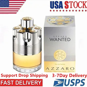 Безплатна доставка в САЩ за 3-7 дни Azzaro Wanted Устойчиви парфюми за мъже Оригинален мъжки Мъжки дезодорант спрей за тяло