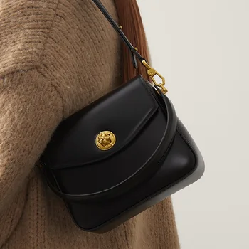 Чисто нов, Оригинален Дамски Чанти От Естествена Кожа, дамски Чанти Ръчна изработка, Елегантна Дамска Чанта На рамото, Луксозни Чанти За Момичета #3084