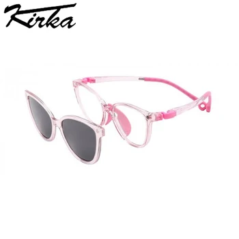 Слънчеви очила Kirka за Малки Момчета И Момичета, Очила с UV400, Защитаващи Поляризирани Очила, Детски Магнитни слънчеви очила, Модерен Регулируеми Точки