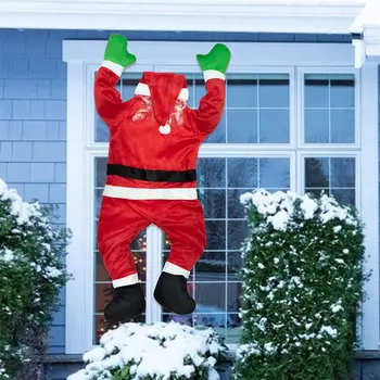 2023 голям Открит Дядо Коледа Декорации Дядо Коледа е скално Катерене на Прозореца на Вратата Коледен Реквизит на Коледната Закачалка Декор Коледни Играчки