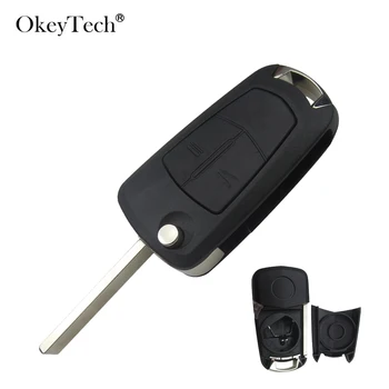 OkeyTech 2 3 Бутон Flip Дистанционно Управление Сгъваем Автомобилен Ключ Калъф За Opel Vauxhall Corsa, Vectra, Astra j g h Аксесоари Режисьорски Нож