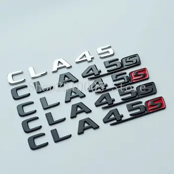 Хромирани Черни Червени Букви CLA 45S Икони на Багажника Дълги S Емблема Stikcer за Mercedes Benz W117 X117 C117 CLA45 S CLA45S AMG 2017+