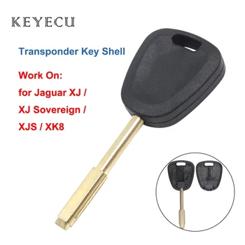 Keyecu Транспондер Ключ Калъф във формата на Миди Покриване на Рамка за Jaguar XJ XJ Суверенния XJS XK8 1998 1999 2000 2001 2002 2003