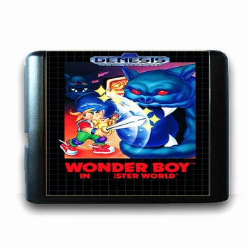 Чудо-момчето в света на чудовища за 16-битова игра на карти Sega MD за Mega Drive за игралната конзола Genesis